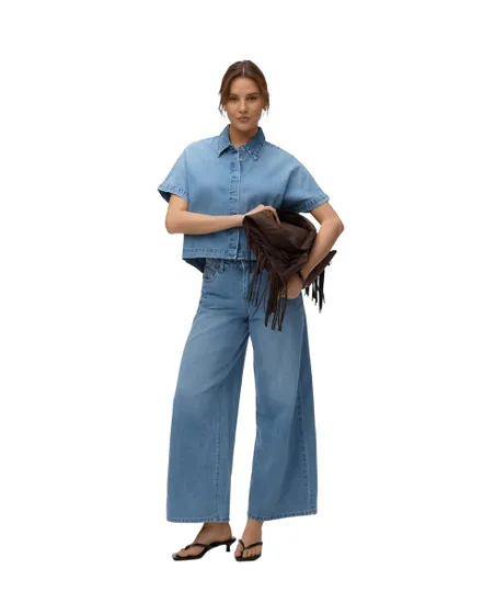 Chemise Femme VMINGEBORG Denim Mix
