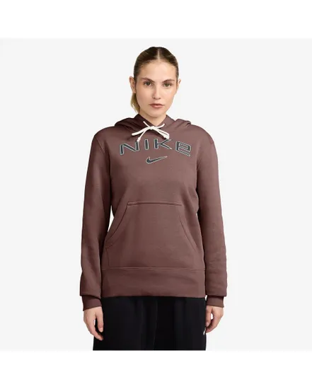 Sweat à capuche Femme W NSW PHNX FLC STD PO LOGO HDY Marron