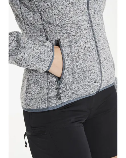 Polaire zip Femme SAMANI W MELANGE FLEECE JACKET Gris