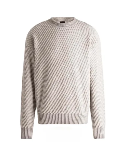 Pull col rond Homme ATLAPECO Beige Clair