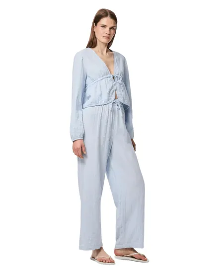 Pantalon Large Femme Pcsastina Hw Wide