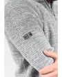 Pull en maille à col zippé Homme HENLEY PU M Gris