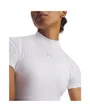 Débardeur Femme HEATGEAR CROP MOCK SS Gris