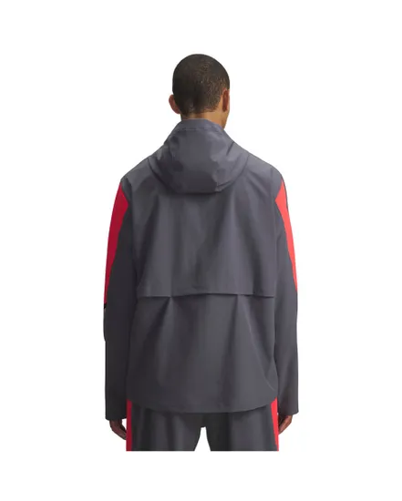 Veste zip à capuche Homme UA VELOCITI STORM HOODED JKT Gris