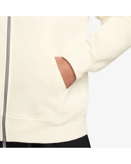 Sweat zip à capuche Homme M J BRK FLC FZ Beige