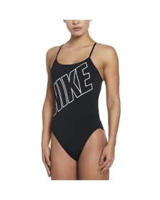 Maillot de bain Femme NIKE HYDRASTRONG LOGO GRAPHIC Noir
