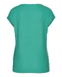 T-shirt col V Femme BILLO TEE LUREX STRIPES JRS Vert