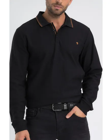 Polo manches longues Homme GACLONG Noir