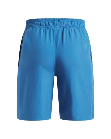 Short Enfant UA TECH WOVEN WORDMARK Bleu