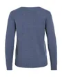 Pull col V Femme VIRIL V-NECK L/S KNIT TOP NOOS Bleu Indigo