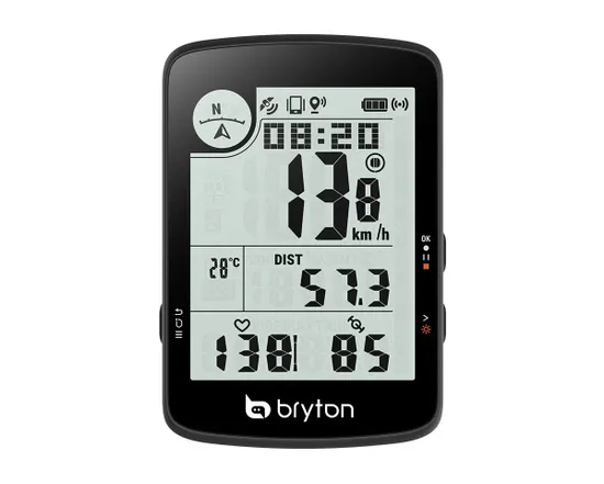 Compteur GPS de vélo RIDER 17 E Noir
