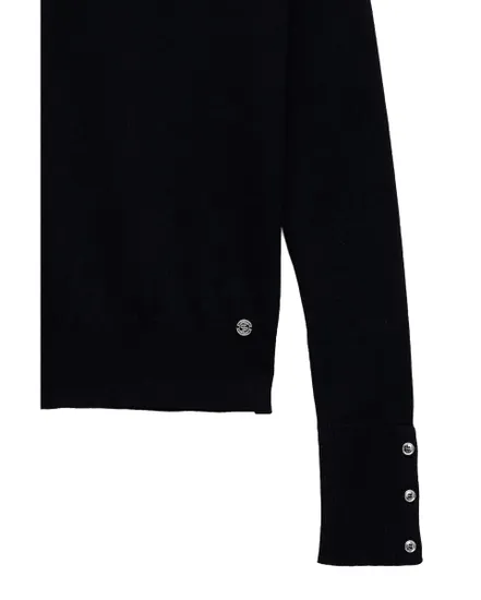 Pull Col Roulé Femme Salsa Noir
