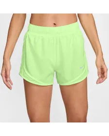 Short de running Femme W NK TEMPO DF MR 3 Jaune-Vert