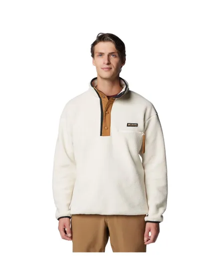 Polaire Homme HELVETIA II HALF SNAP FLEECE Beige