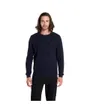 Pull col rond Homme ESSENTIAL STRUCTURE CREW NECK Bleu Marine
