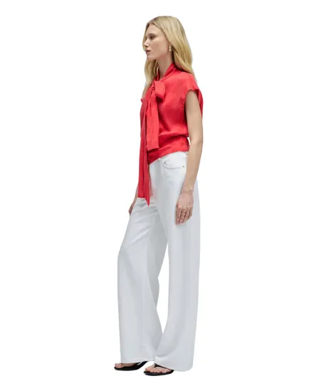 Blouse Corset Femme Rouge Salsa