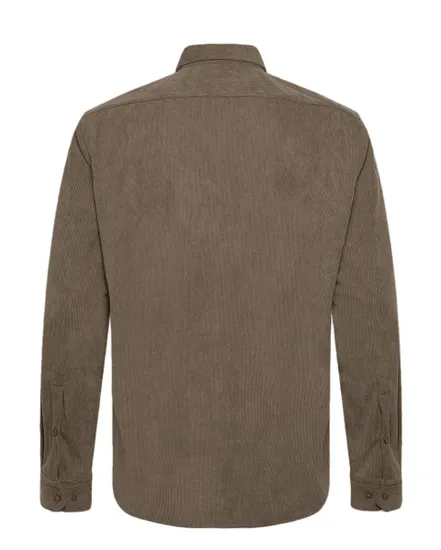 Chemise Homme P-JOE KENT-C1-222 Brun Clair