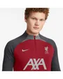 Haut col zip Homme LFC MNK DF STRK DRILL TOP K Rouge