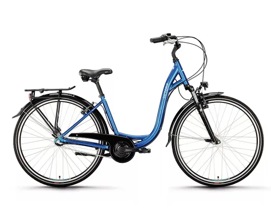 Vélo urbain Femme CLASSIC 3 DEEP Bleu Caraïbes