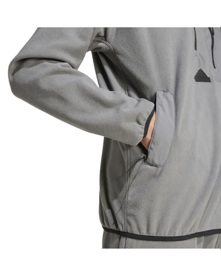 Sweat col zip Homme M CE Q4 HZ Gris