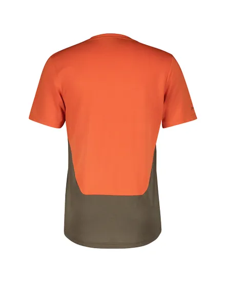 Maillot manches courtes Homme TRAIL FLOW DRI Orange/Marron