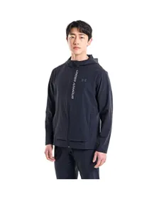 Veste à capuche zippé Homme UA OUTRUN THE STORM JACKET Noir