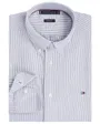 Chemise Homme HERITAGE OXFORD STRIPE RF SHIRT Bleu