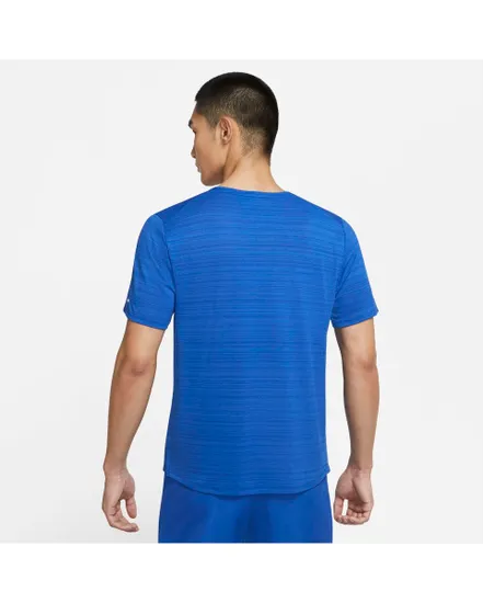 T-Shirt de running Homme M NK DF MILER TOP SS Bleu