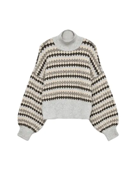 Pull Tricoté Femme VMGAiva LS Highneck Pullover