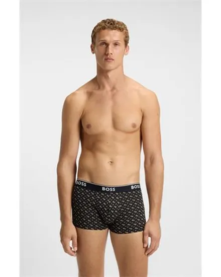 Lot de 3 boxers Homme TRUNK 3P POWER DESIG Brun Clair