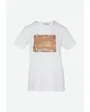 T-shirt femme WOMAN KNITTED SHORT SLEEVED T-SHIRT Blanc