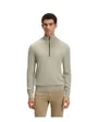 Pull col zippé Homme KANOBIX S Beige Clair