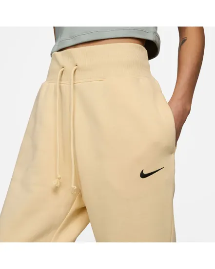 Pantalon de survetement Femme W NSW FLC HR PANT MS Beige