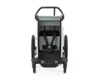 Remorque pour enfant 1 place CHARIOT LITE Aluminium/Vert Agave