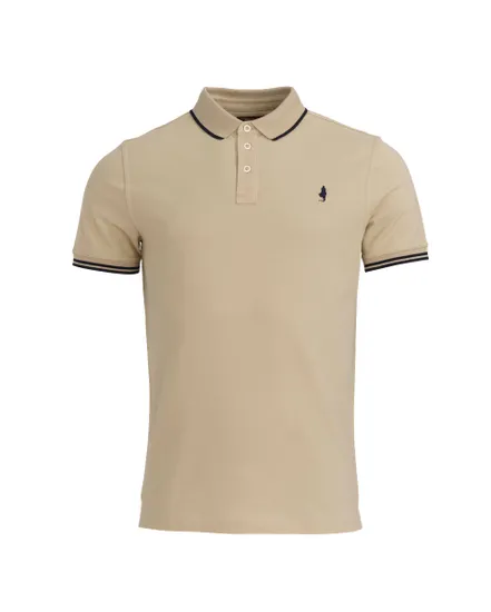 POLO PIQUE MANCHES COURTES Homme Beige