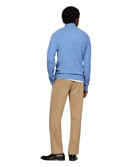 Pull Homme Lambswool Zip Mock