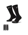 Lot de 3 paires de chaussettes Unisexe U J ESSENTIAL CREW 3PR -  144 Noir