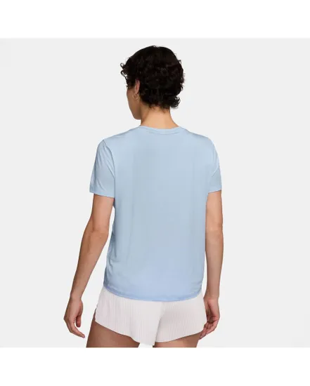 T-Shirt Femme W NK ONE SWSH HBR DF SS TOP Bleu