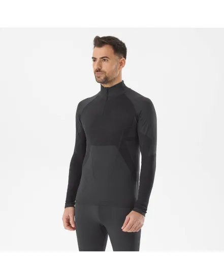 Haut zip manches longues Homme DRYNAMIC SOFT LS 1/2 ZIP Noir