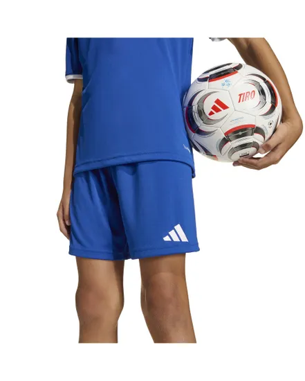 Short de football Enfant plus agé ENT26 SHO Y Bleu