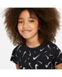 T-Shirt Enfant plus âgé G NSW TEE CROP SWOOSHES Noir