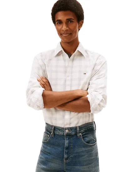 Chemise Homme REG CHECK CORD S Écru