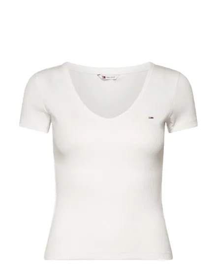 T-Shirt Femme TJW Slim Essential Rib V