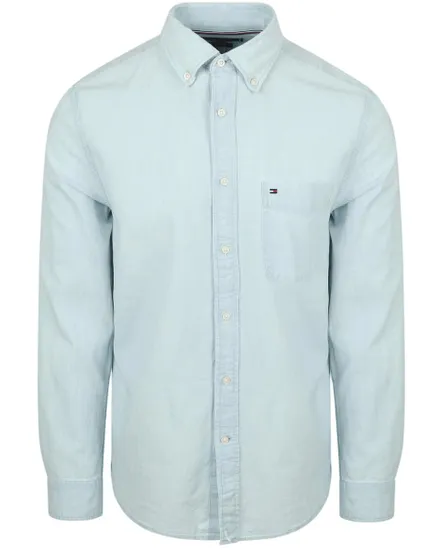 Chemise Homme CHAMBRAY POCKET RF BD SHIRT Bleu Clair