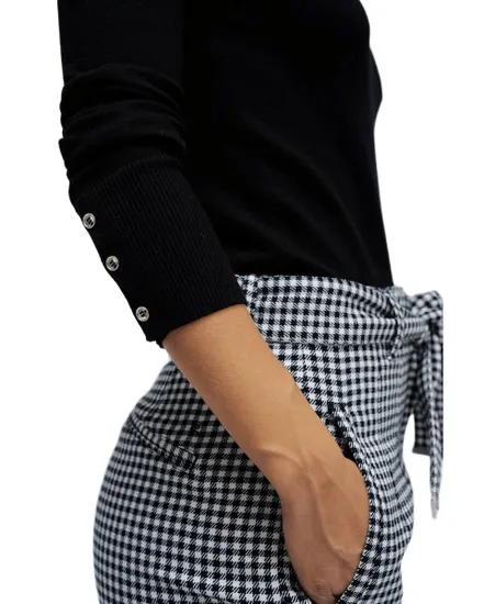 Pull Col Roulé Femme Salsa Noir
