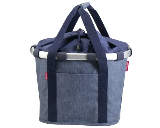 Panier avant BIKEBASKET Bleu Twist