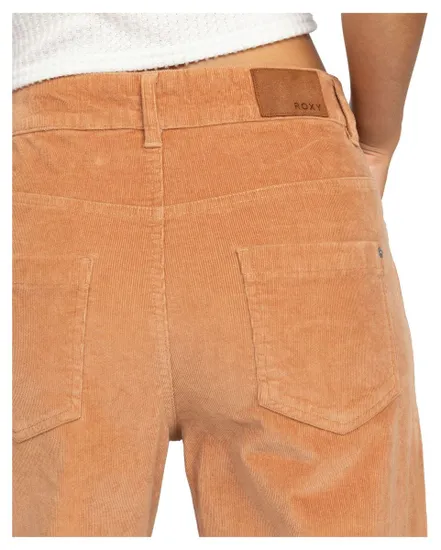 Pantalon evasé en velour Femme SURF ON CLOUD CORD STRETCH Orange