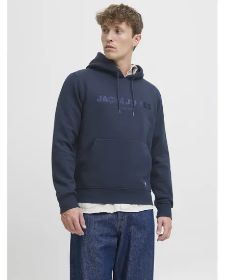 Sweat à capuche Homme JPRBLULOYAL SWEAT HOOD PRAU25 Bleu