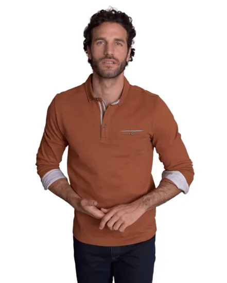 Polo manches longues Homme LUNEVILLE Whisky