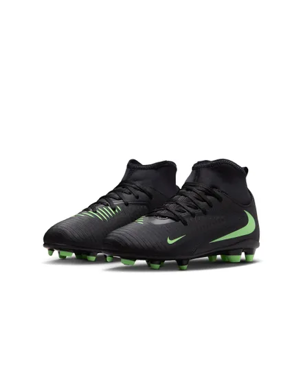 Crampons Enfant JR PHANTOM 6 HIGH CLUB FG/MG Noir